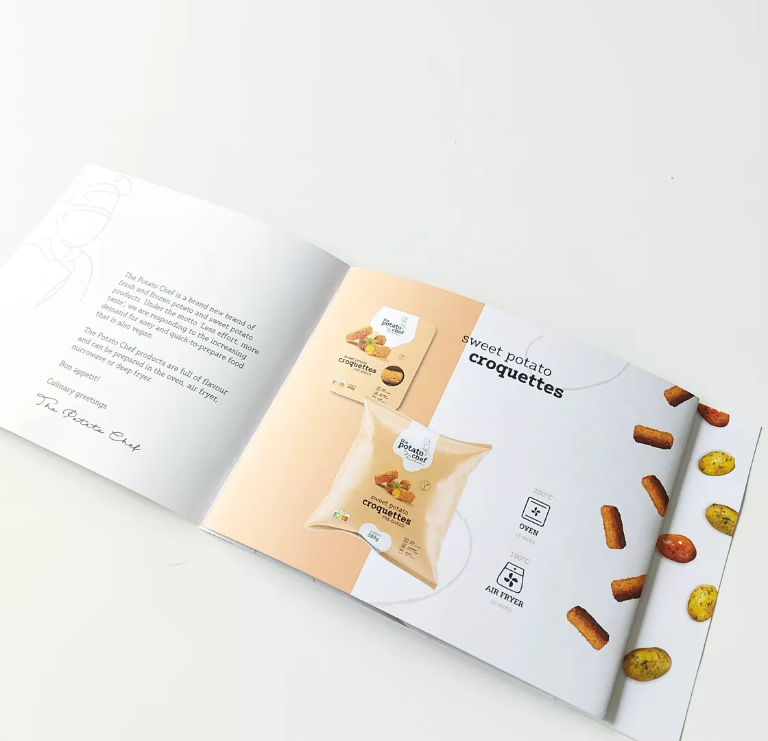 The Potato Chef foto van brochure open