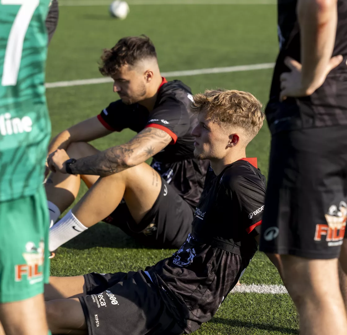 Speler Mandel United op het veld