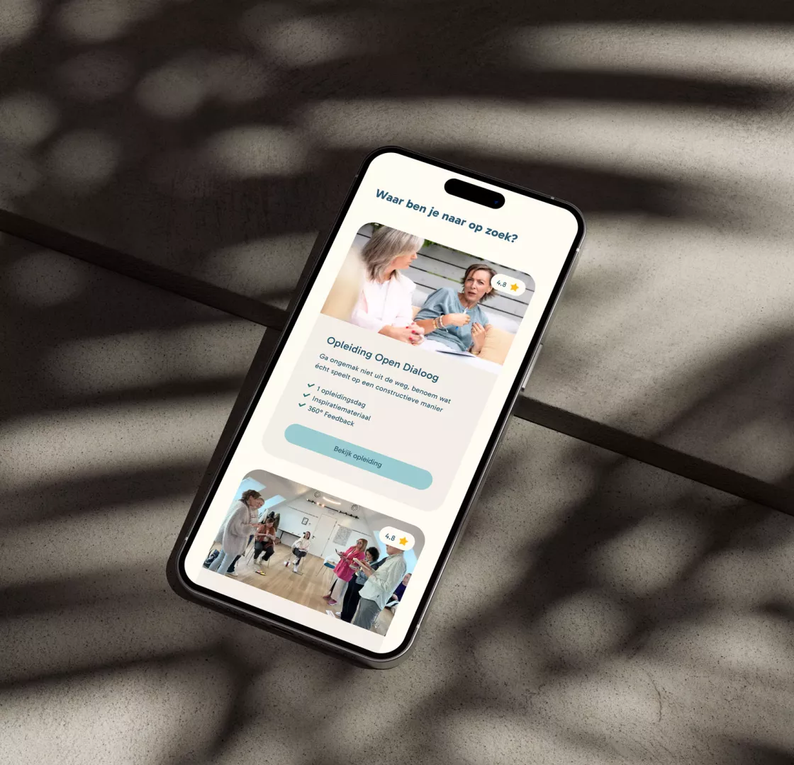 Mockup mobile Coaching The Shift