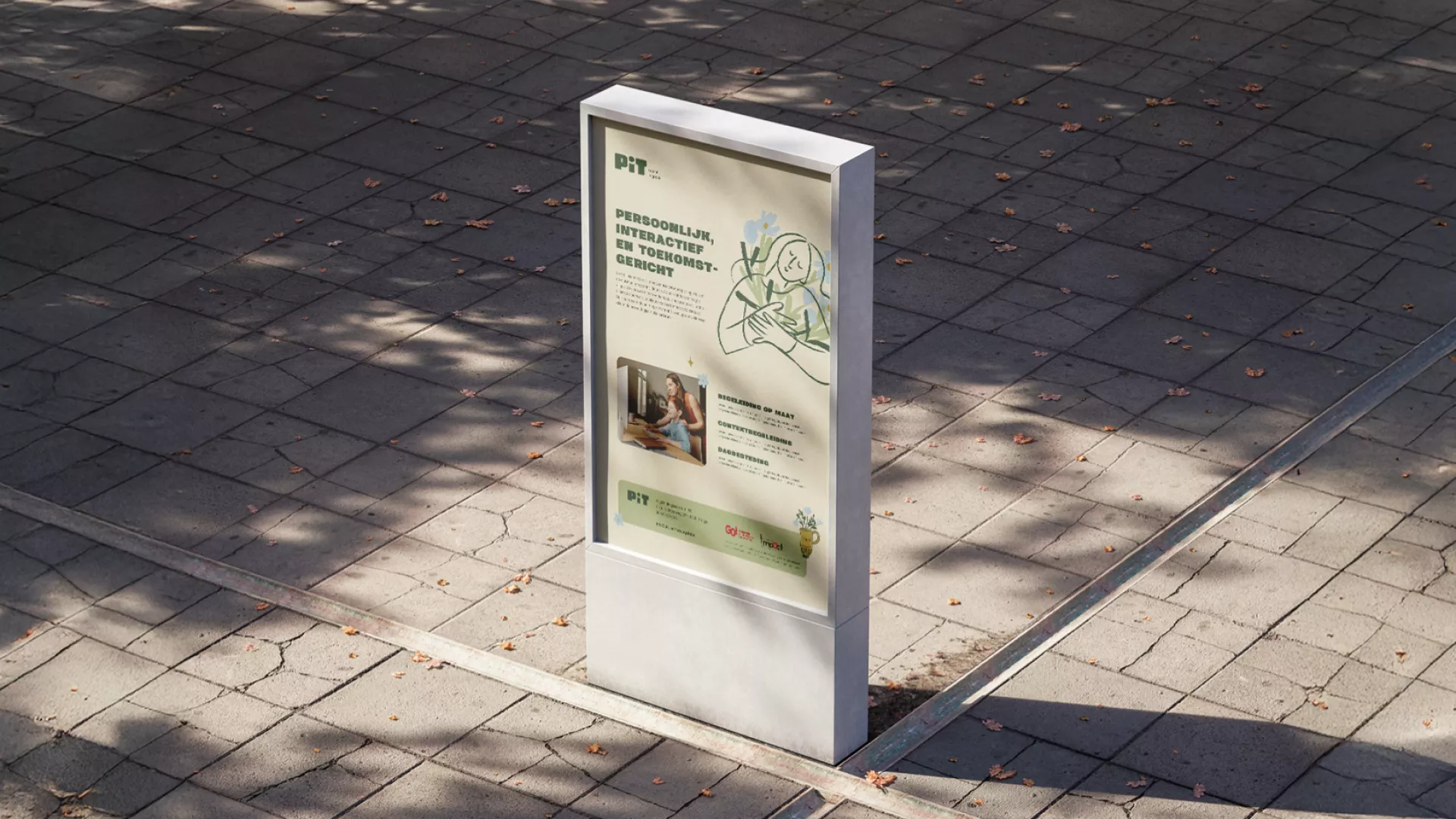 PIT bord op stadscentrum