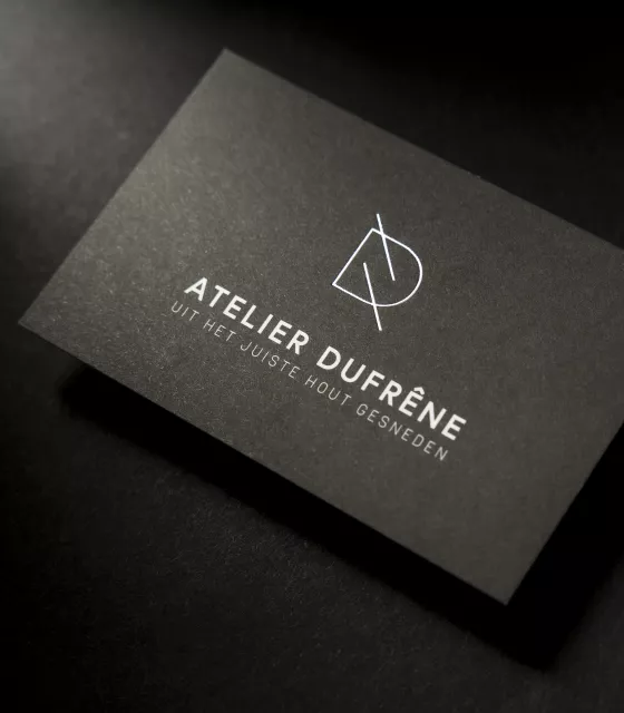 Atelier Dufrêne visitekaartje 