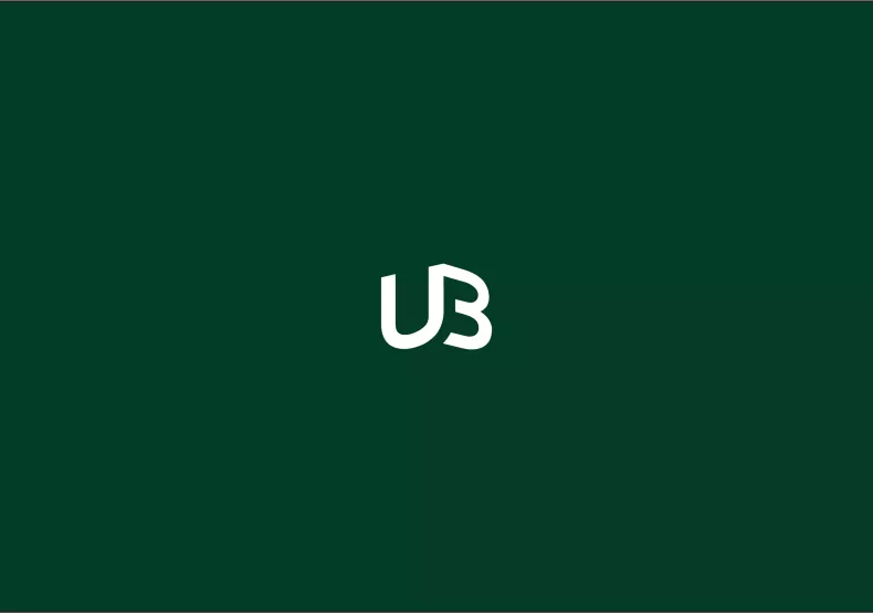 Groene achtergrond met beeldmerk urbes