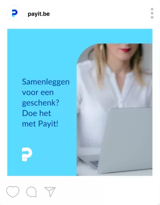 Post van payit met quote en foto