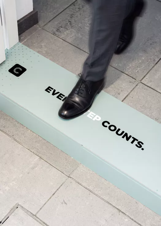 Belettering gebouw Counto